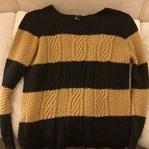 Black and brown Forever 21 sweater